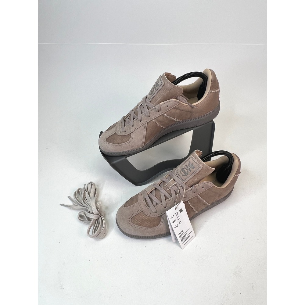 Adidas BW Army Sneakers Brown Leather Canvas Casual‎ Shoes JR3724 Women's Size 8